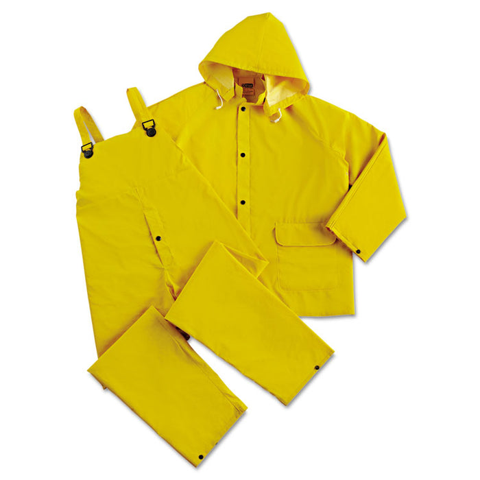 Rainsuit, PVC/Polyester, Yellow, X-Large