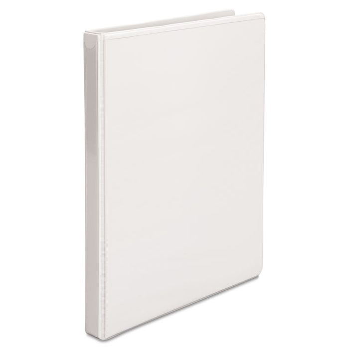Speedy Spine Heavy-Duty Time Saving Round Ring View Binder, 3 Rings, 0.5" Capacity, 11 x 8.5, White