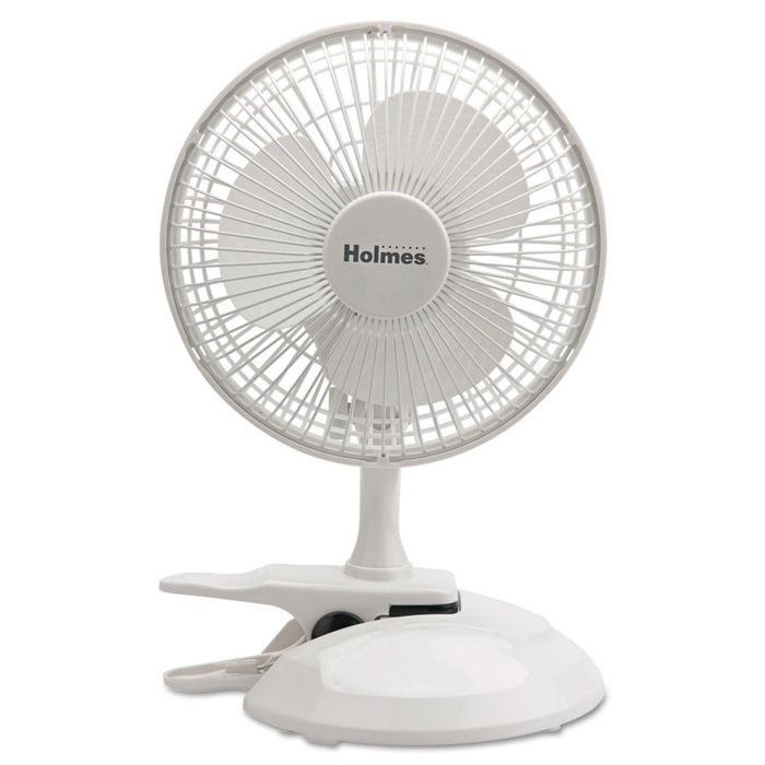 6" Convertible Clip/Desk Fan, 2 Speed, White