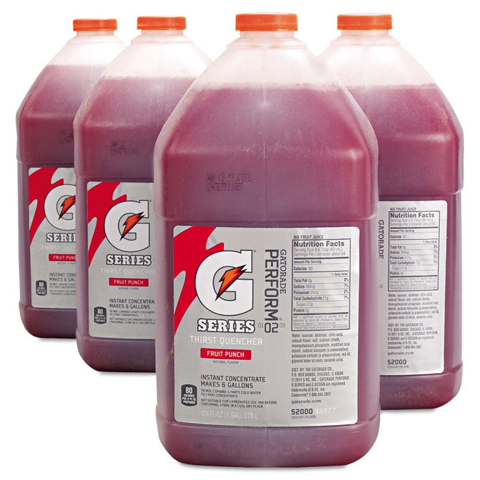 Liquid Concentrate, Fruit Punch, One Gallon Jug, 4/Carton