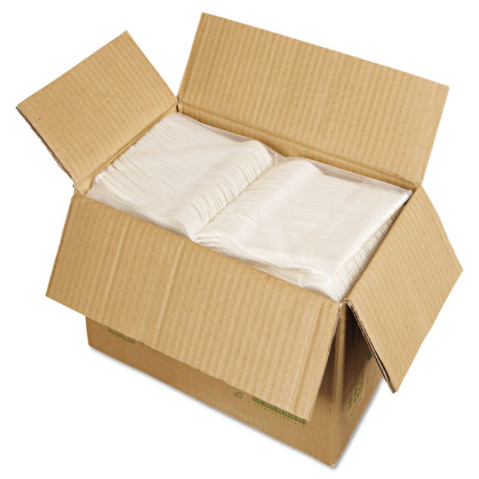 Plantware Compostable Cutlery, Fork, 6", Pearl White, 50/Pack, 20 Pack/Carton