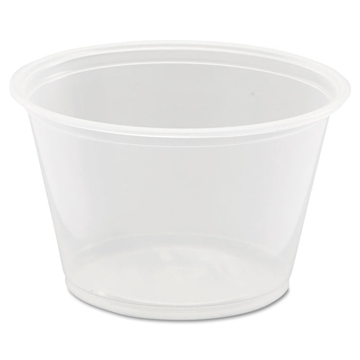 Conex Complements Portion/Medicine Cups, 4 oz, Clear, 125/Bag, 20 Bags/Carton
