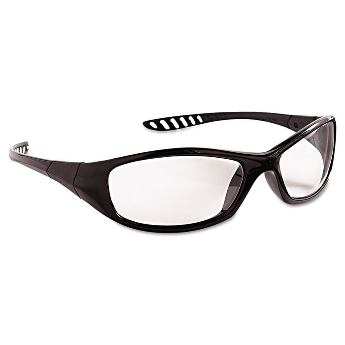 V40 HellRaiser Safety Glasses, Black Frame, Clear Lens