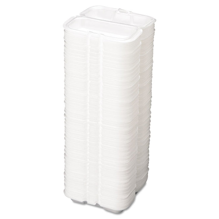 Foam Hot Dog Container, 7 3/8 x 3 9/16 x 2 1/4, White, 125/Bag, 4 Bags/Carton