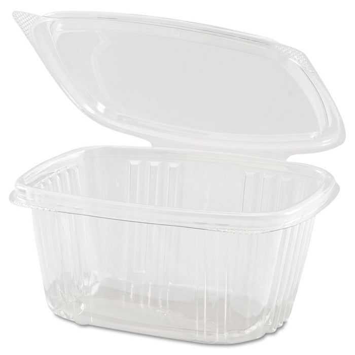 Clear Hinged Deli Container, 8oz, 5 3/8 x 4 1/2 x 1 1/2, 100/Bag, 2 Bags/Carton