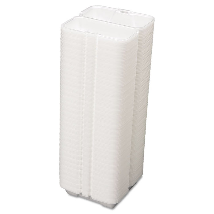 Foam Hoagie Container, 8 7/16 x 4 3/16 x 3 1/16, White, 125/Bag, 4 Bags/Carton