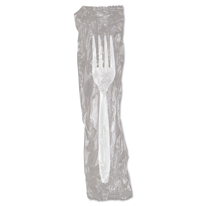 Individually WraPolypropyleneed Reliance Medium Heavy Weight Cutlery, Fork, White, 1000/CT