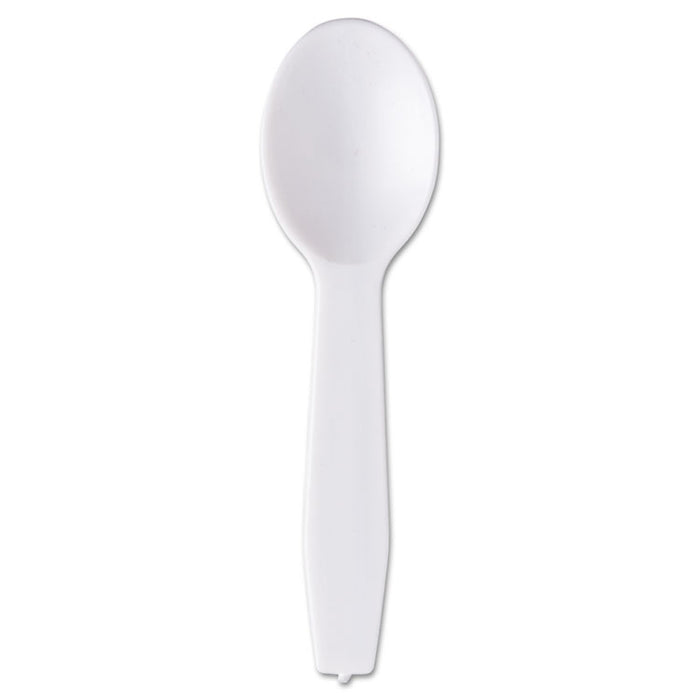 Polystyrene Taster Spoons, White, 3000/Carton