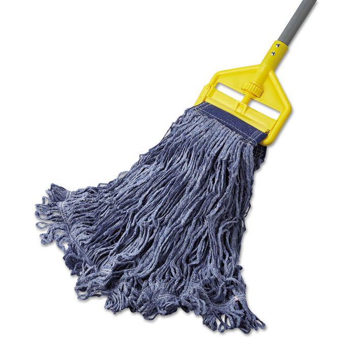 Swinger Loop Wet Mop Head, X-Large, Cotton/Synthetic, Blue, 6/Carton