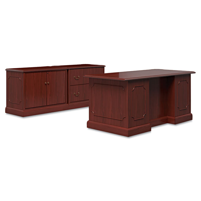 94000 Series Two-Drawer Lateral File, 37.5w x 20.5d x 29.5h, Mahogany