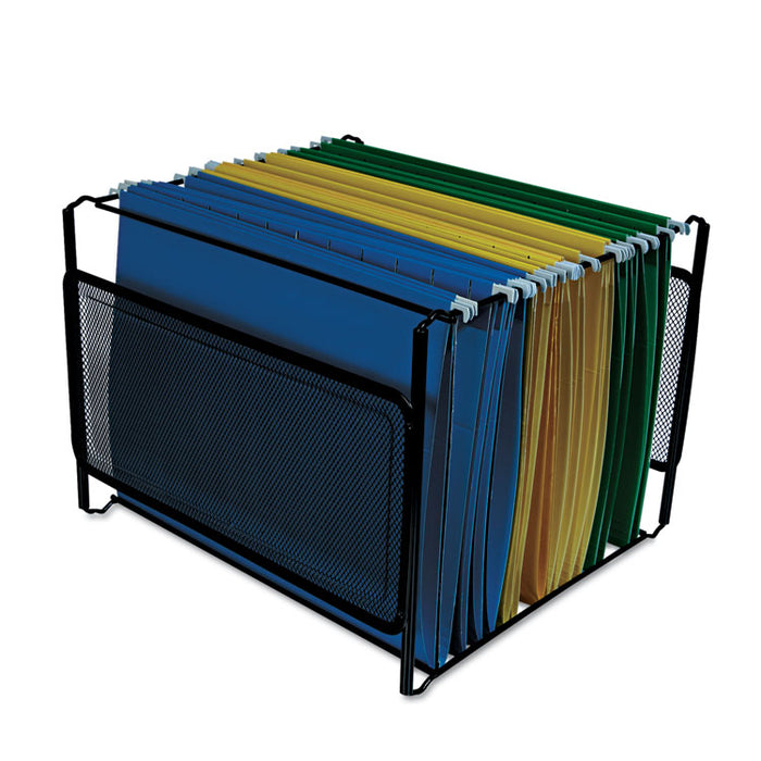 Mesh File Frame Holder, Letter, Black