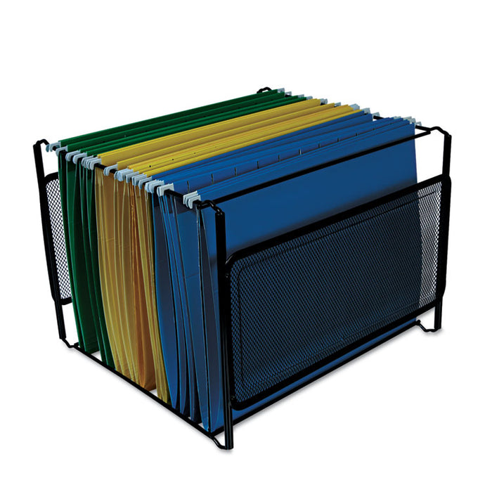 Mesh File Frame Holder, Letter, Black