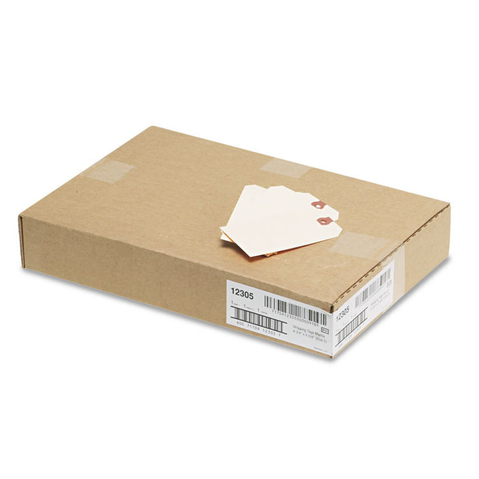 Unstrung Shipping Tags, 11.5 pt Stock, 4.75 x 2.38, Manila, 1,000/Box