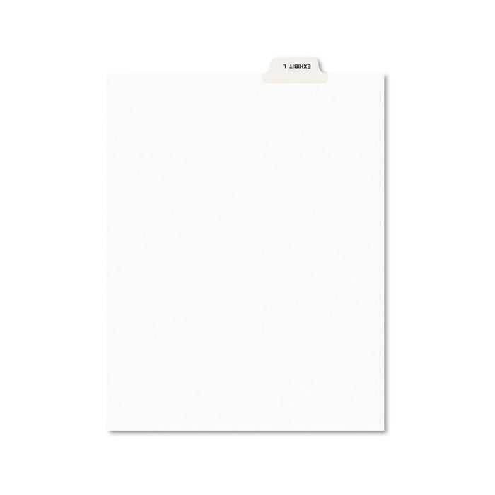 Avery-Style Preprinted Legal Bottom Tab Dividers, Exhibit L, Letter, 25/Pack