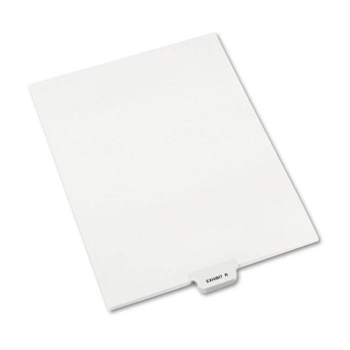 Avery-Style Preprinted Legal Bottom Tab Dividers, Exhibit R, Letter, 25/Pack