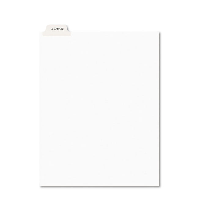 Avery-Style Preprinted Legal Bottom Tab Dividers, Exhibit T, Letter, 25/Pack