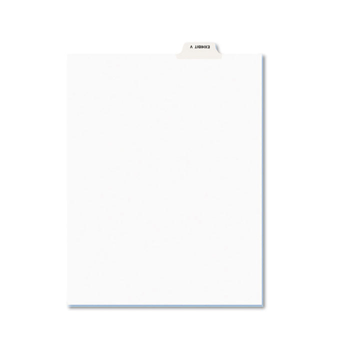 Avery-Style Preprinted Legal Bottom Tab Dividers, Exhibit V, Letter, 25/Pack
