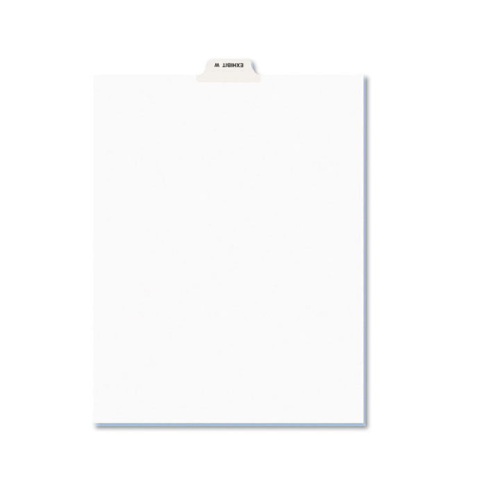 Avery-Style Preprinted Legal Bottom Tab Dividers, Exhibit W, Letter, 25/Pack