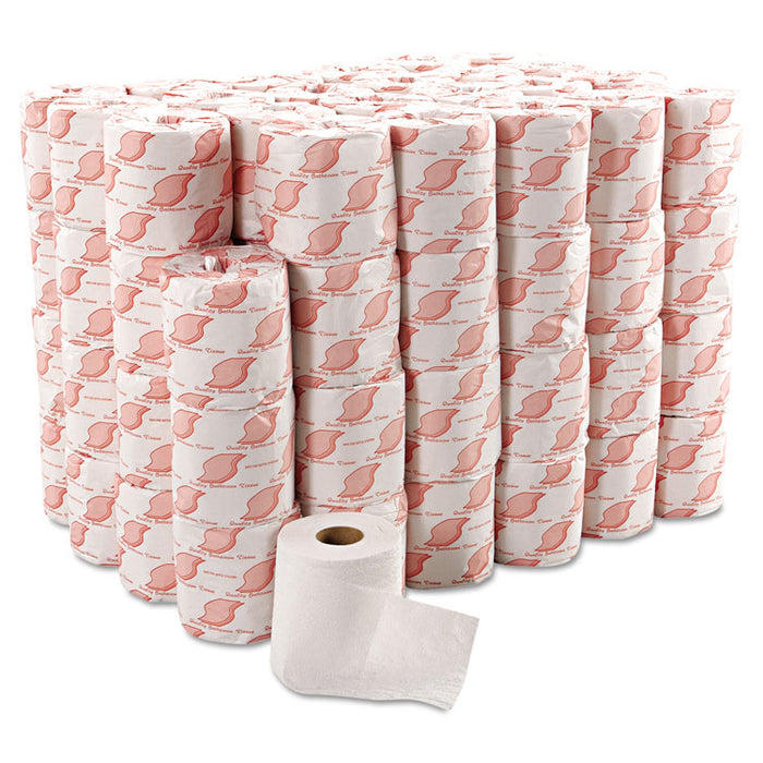 Standard Bath Tissue, Septic Safe, 2-Ply, White, 4.5 x 3.5, 500 Sheets/Roll