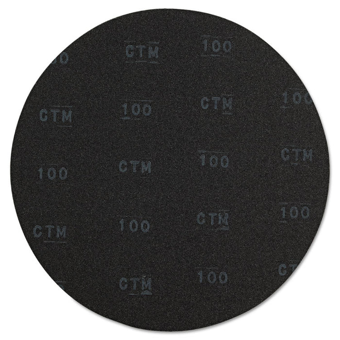 Sanding Screens, 20" Diameter, 100 Grit, Black, 10/Carton