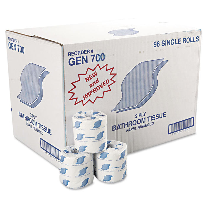 Bath Tissue, Wrapped, Septic Safe, 2-Ply, White, 420 Sheets/Roll, 96 Rolls/Carton