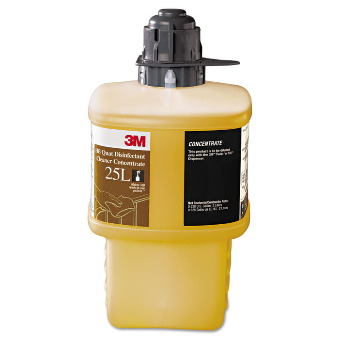 HB Quat Disinfectant Cleaner Concentrate, Low Flow, 2,000 mL Bottle, 6/Carton