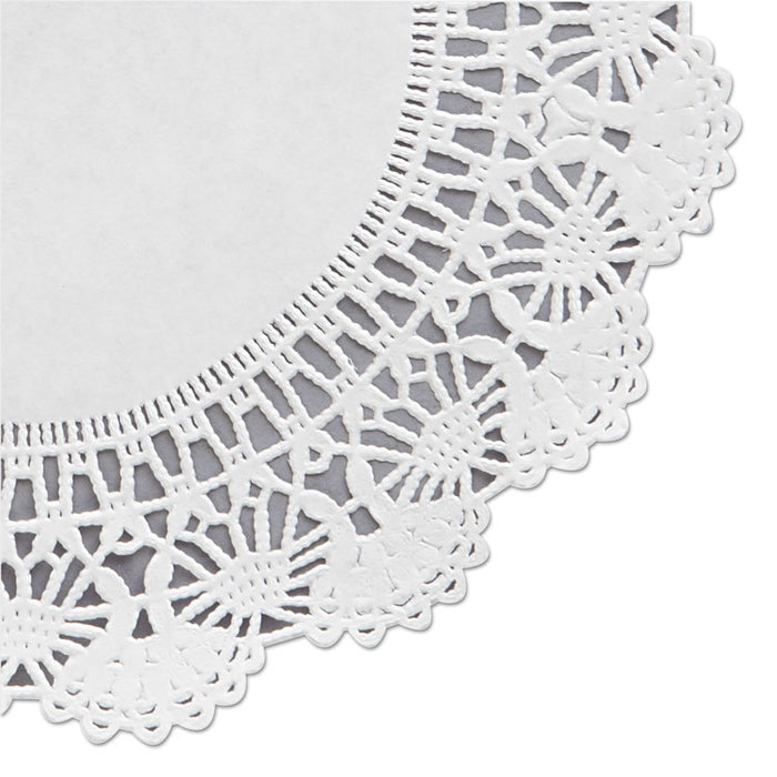 Cambridge Lace Doilies, Round, 8", White, 1,000/Carton