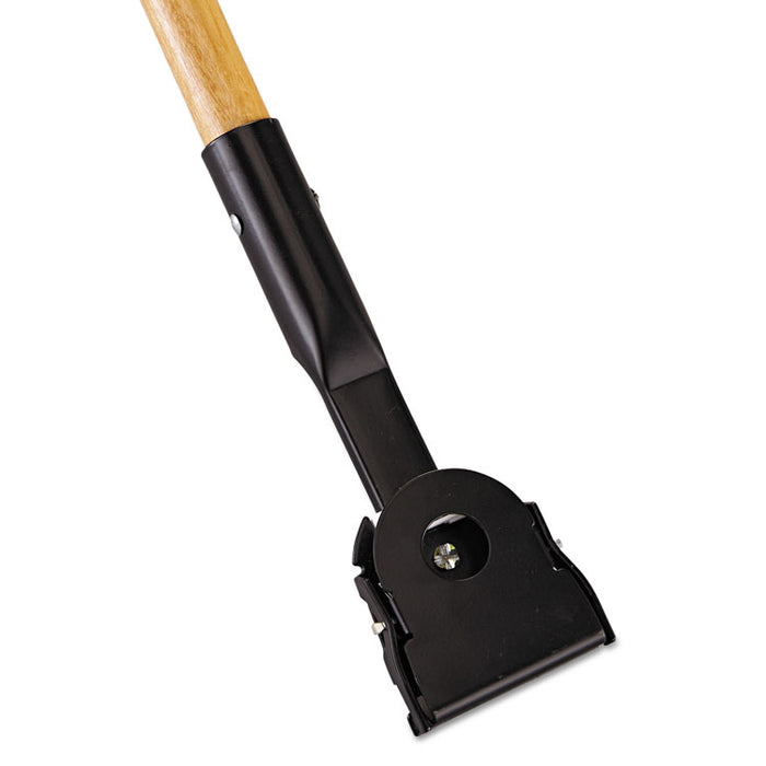 Snap-On Hardwood Dust Mop Handle, 1.5" dia x 60", Natural