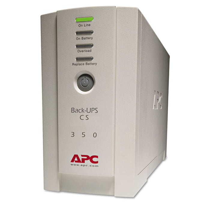 BK350 Back-UPS CS Battery Backup System, 6 Outlets, 350 VA, 1,020 J