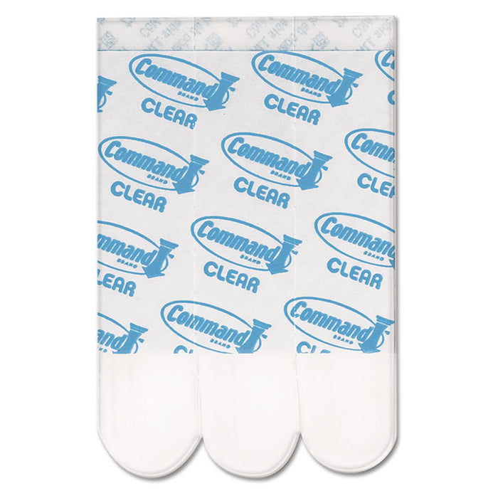 Refill Strips, Removable, Holds Up to 2 lbs, 0.63 x 1.75, Clear, 9/Pack