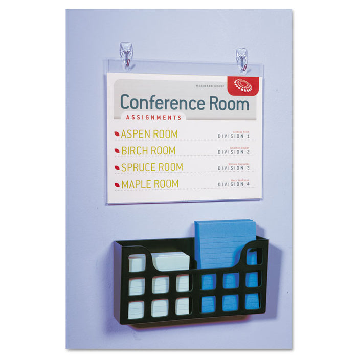 Clear Hooks & Strips, Plastic/Wire, Small, 3 Hooks & 4 Strips/Pack