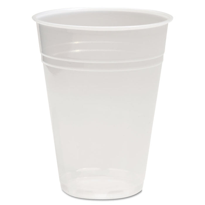 Translucent Plastic Cold Cups, 9 oz, Polypropylene, 25 Cups/Sleeve, 100 Sleeves/Carton