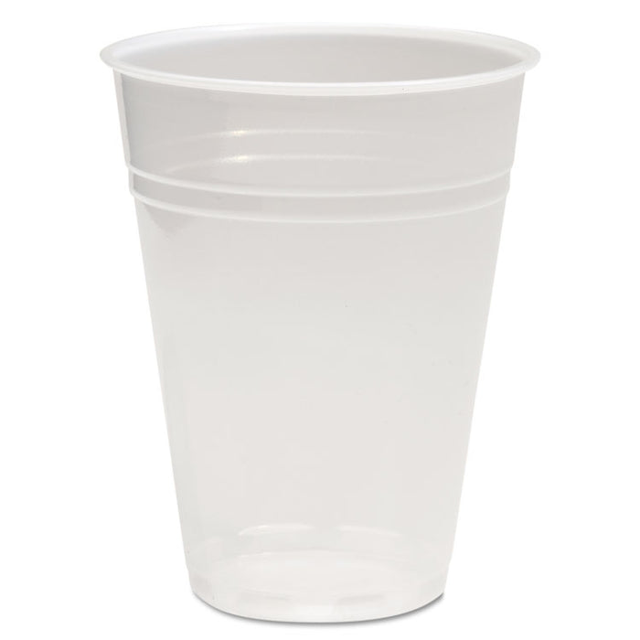 Translucent Plastic Cold Cups, 10 oz, Polypropylene, 10 Cups/Sleeve, 100 Sleeves/Carton