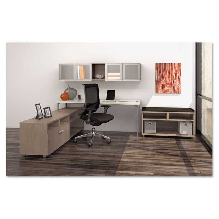 e5 Series Open Storage Cabinet, 36w x 18d x 23h, Cocoa