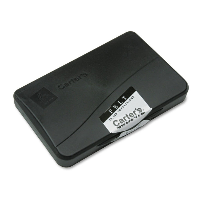 Pre-Inked Felt Stamp Pad, 4.2"5x 2.75", Black