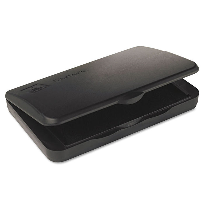 Pre-Inked Foam Stamp Pad, 4.25 x 2.75, Black