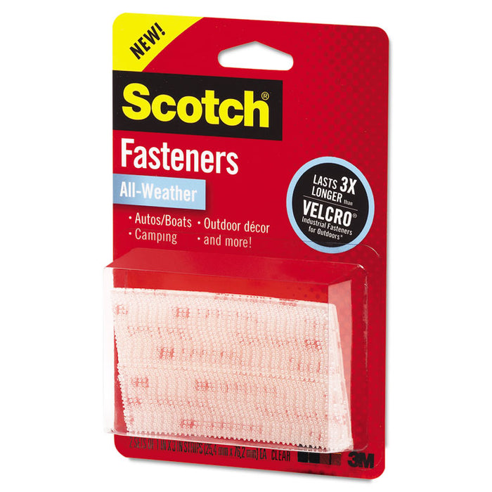 Extreme Fasteners, 1" x 3", Clear, 2/Pack