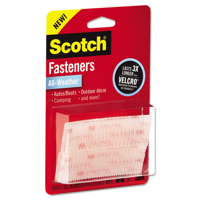 Extreme Fasteners, 1" x 3", Clear, 2/Pack