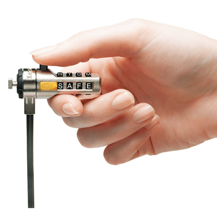 WordLock Portable Combination Laptop Lock, 6ft Steel Cable, Black