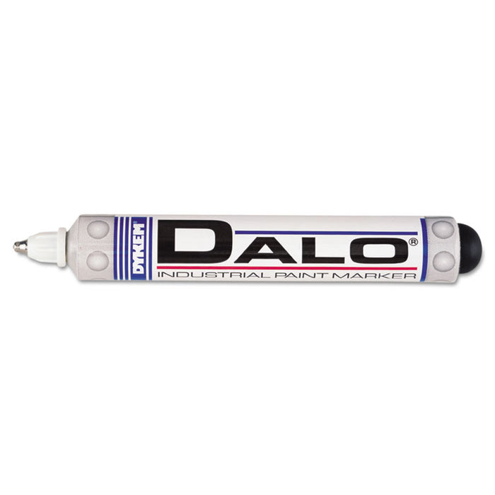 DALO Industrial Paint Marker Pens, Medium Bullet Tip, White