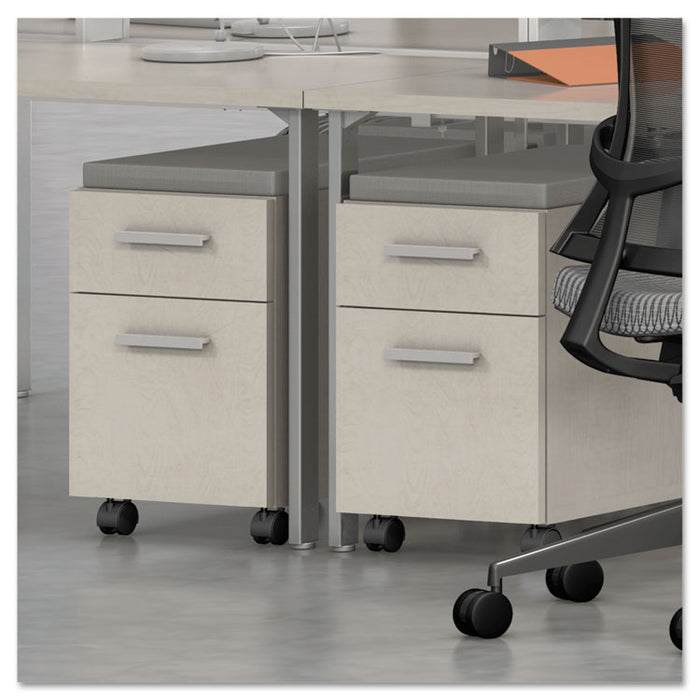 e5 Series Mobile Box/File Pedestal, 15.25w x 24d x 23h, Summer Suede