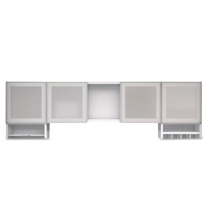 e5 Series Overhead Storage Cabinet, 72w x 15d x 15h, White
