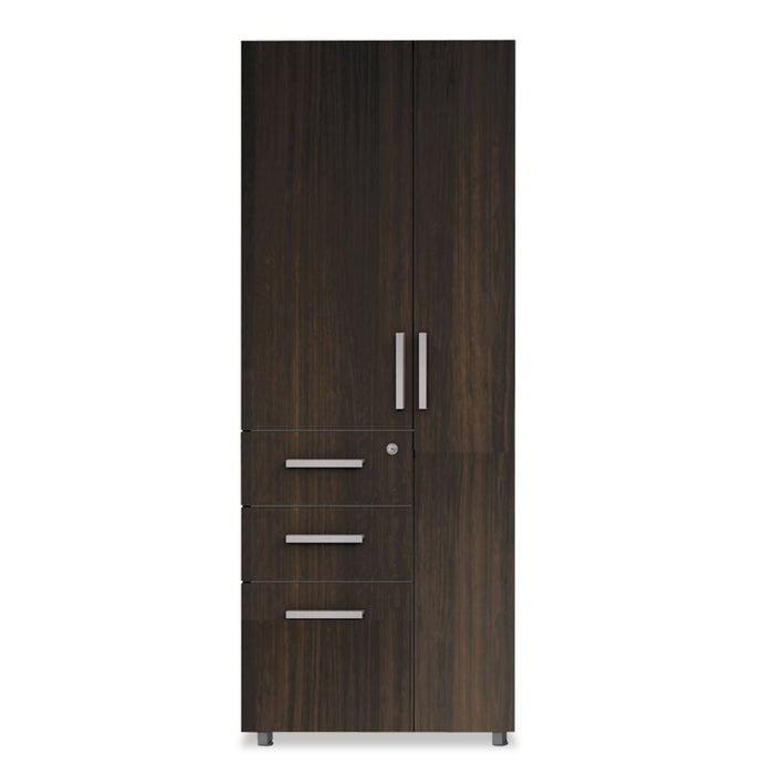 e5 Series Wardrobe Tower, 23-1/2w x 23-1/2d x 62h, Walnut