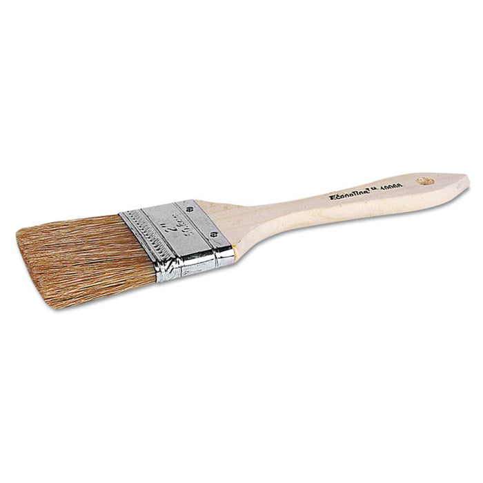 ECO-1 Disposable Chip and Oil Brush, White, 1" Hog Bristle, Wood