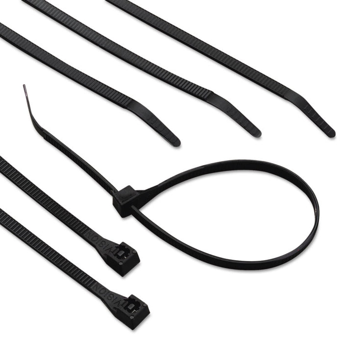 UVB Heavy-Duty Cable Ties, 24", 175 lb, UV Black, 50/Pack
