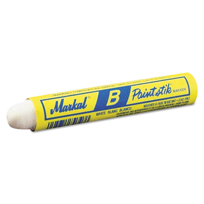 Paintstik B Marker, White, 3/8"