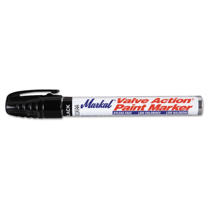 Valve Action Paint Marker 96823, Medium Bullet Tip, Black