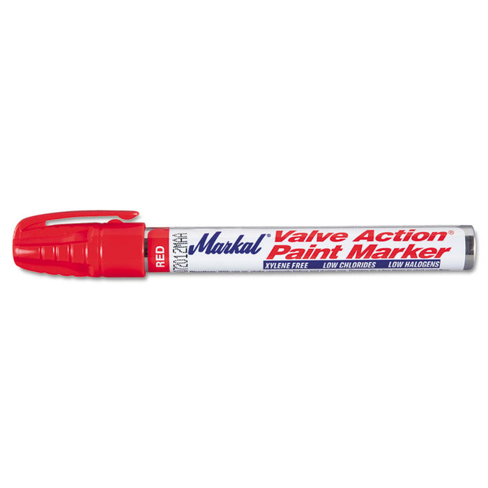 Valve Action Paint Marker 96822, Medium Bullet Tip, Red