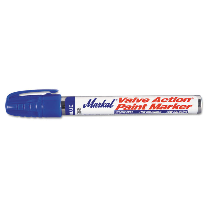 Valve Action Paint Marker 96825, Medium Bullet Tip, Blue