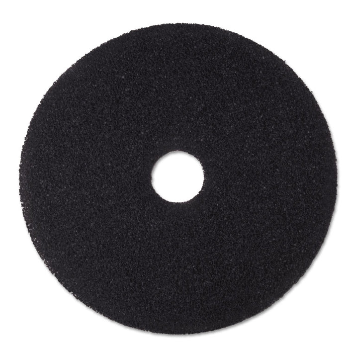 Low-Speed Stripper Floor Pad 7200, 24" Diameter, Black, 5/Carton